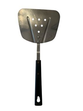 Vintage 80's Royal Brand Sharp Cutter Wide Curved Spatula Flipper Black Handle